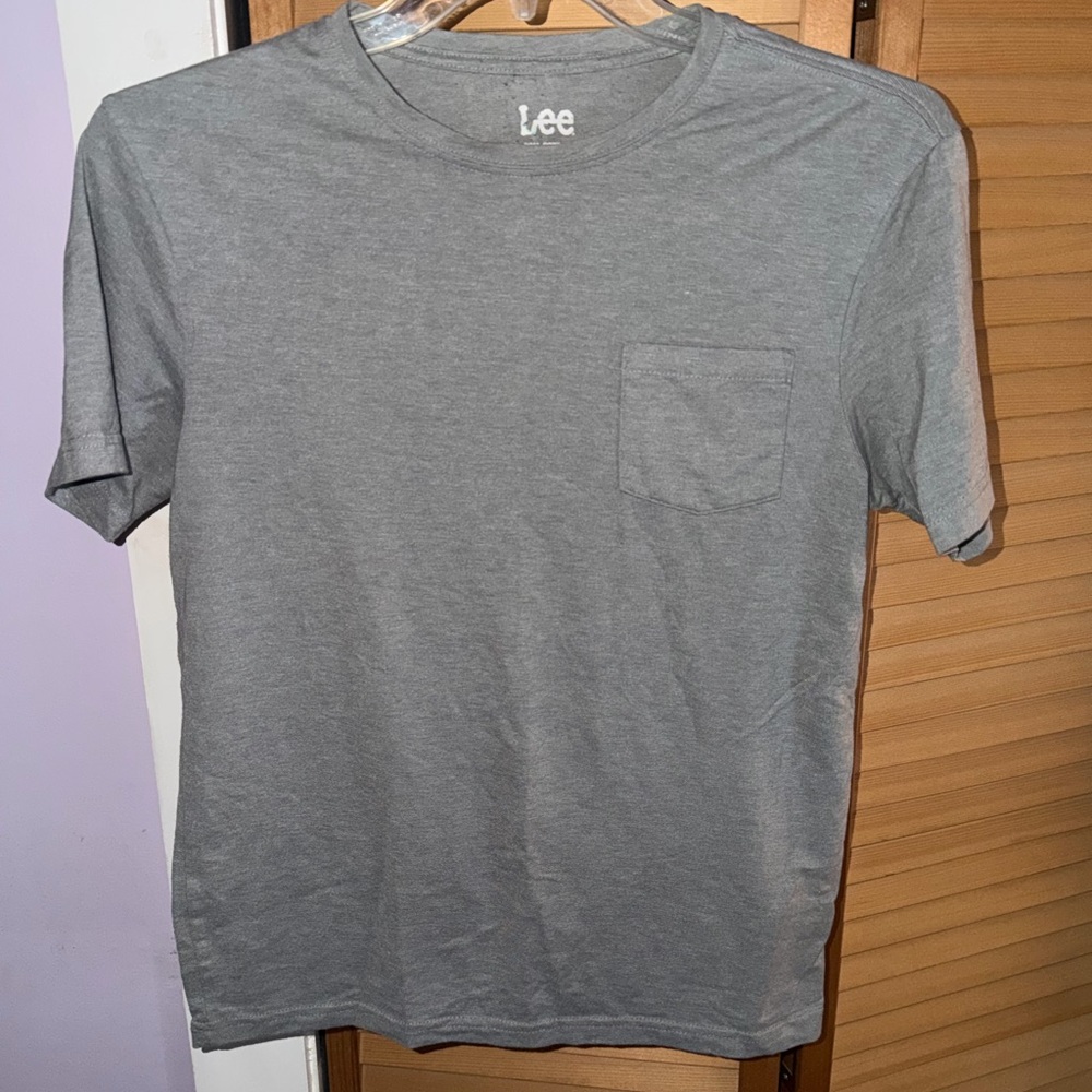 Lee Men's Short Sleeve Gray Tee